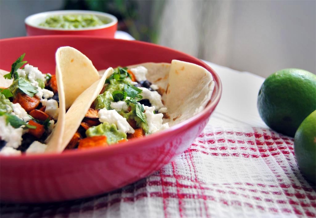 sweet potato black bean tacos